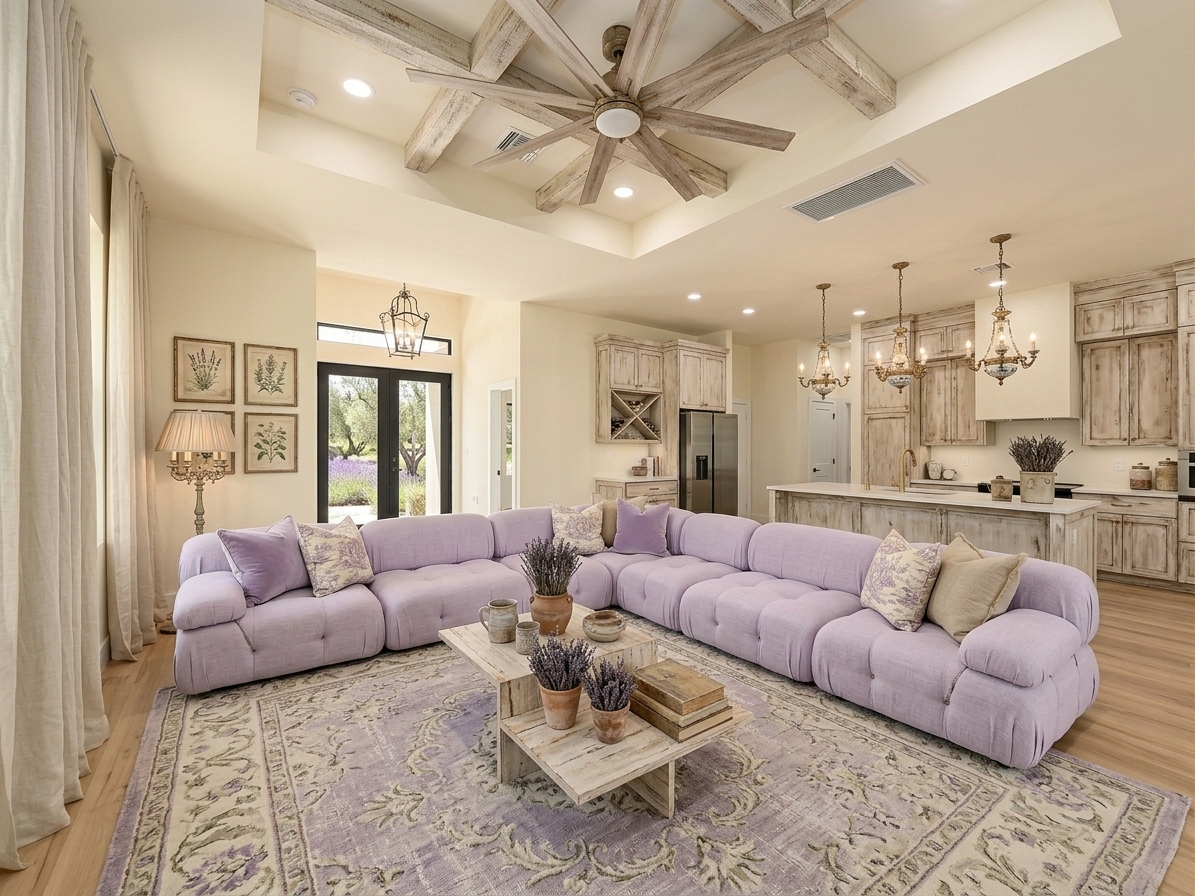 French Provencal living room